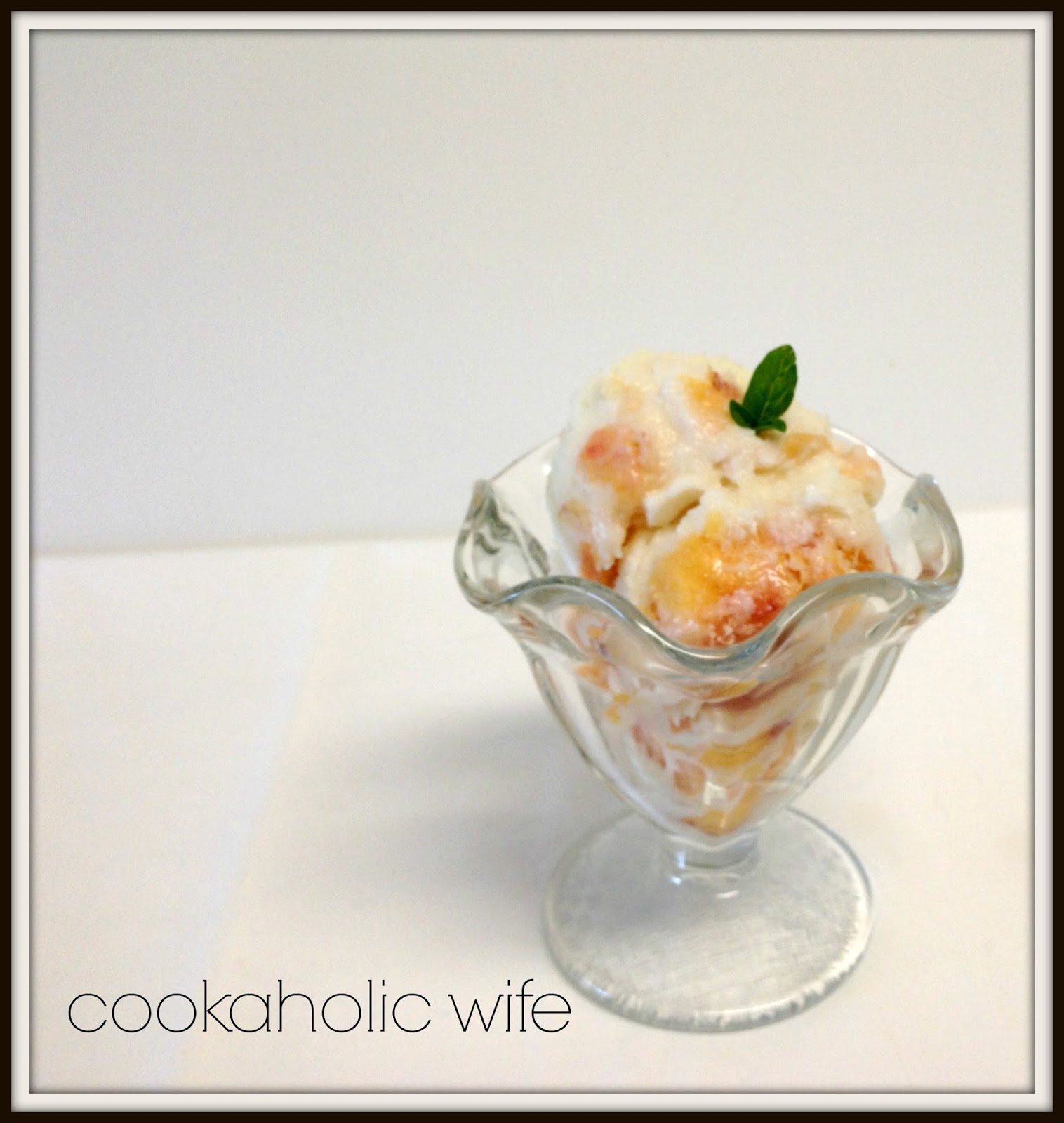 Peach Basil Ice Cream Cookaholic Wife