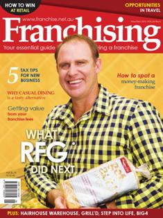 Franchising. Your essential guide to buying a franchise 2013-06 - November & December 2013 | ISSN 1321-408X | CBR 96 dpi | Mensile | Professionisti | Franchiising | Commercio
This leading consumer publication is for anyone looking to buy into the franchising industry. 
Each issue of Franchising will provide you with: 
- Inspirational stories of franchise success
- Pertinent issues in franchising with comment from the industry
- Practical knowledge and advice on what to do to secure a franchise investment
- Management tips on how to avoid some of the challenges of running a franchised business.
- Easy signposts to direct the reader
- An accessible, business-minded format to aid the reader's experience
Don't miss out on sections such as:
- Inspire reveals the fantastic real-life experiences of both franchisees and franchisors, who are achieving great things with their businesses.
- Opportunities puts the spotlight on four sectors each issue, delving into the business challenges and benefits.
- Issues addresses the big picture concepts that help a purchaser best match their needs to the right franchise system.
How To section will include regulars on due diligence, financials, marketing, training, legal and columns.