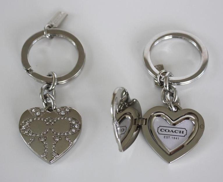 Coach Heart Keychain