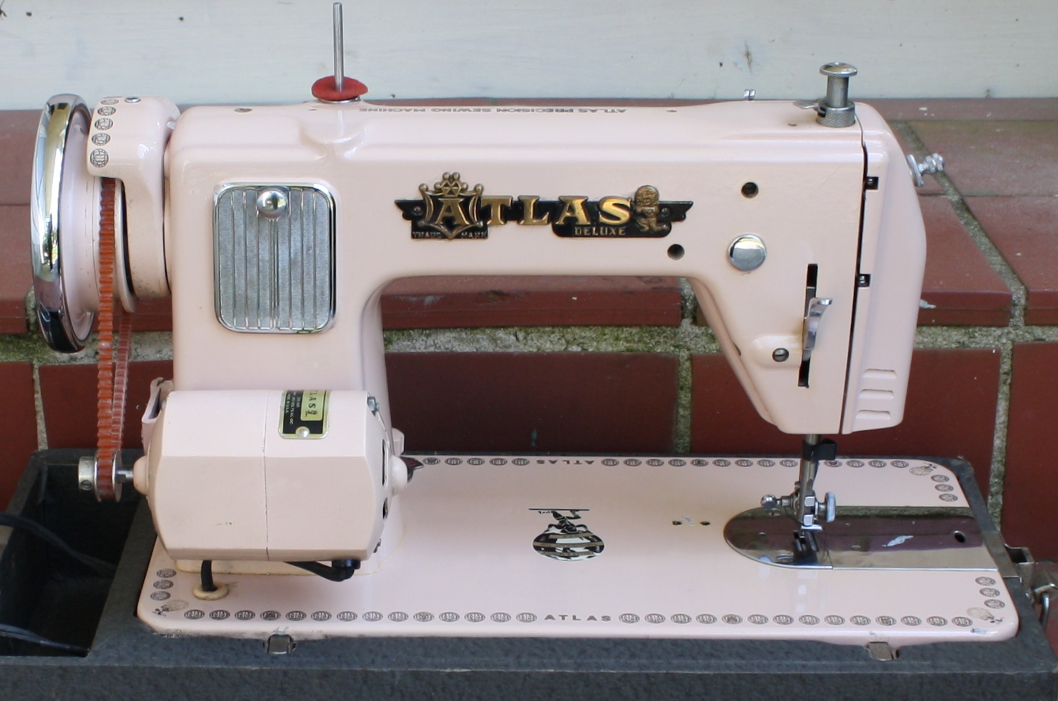 Eleanor Meriwether Vintage Pink Atlas Sewing Machine