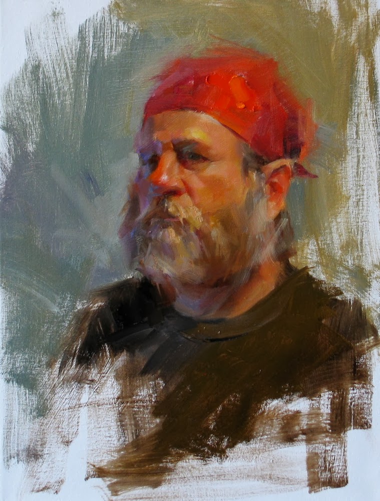 qiang-huang, a daily painter: AAU Portrait Painting 7