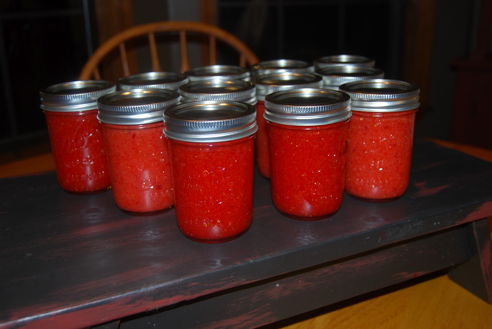 Country Girl at Home Strawberry Freezer Jelly