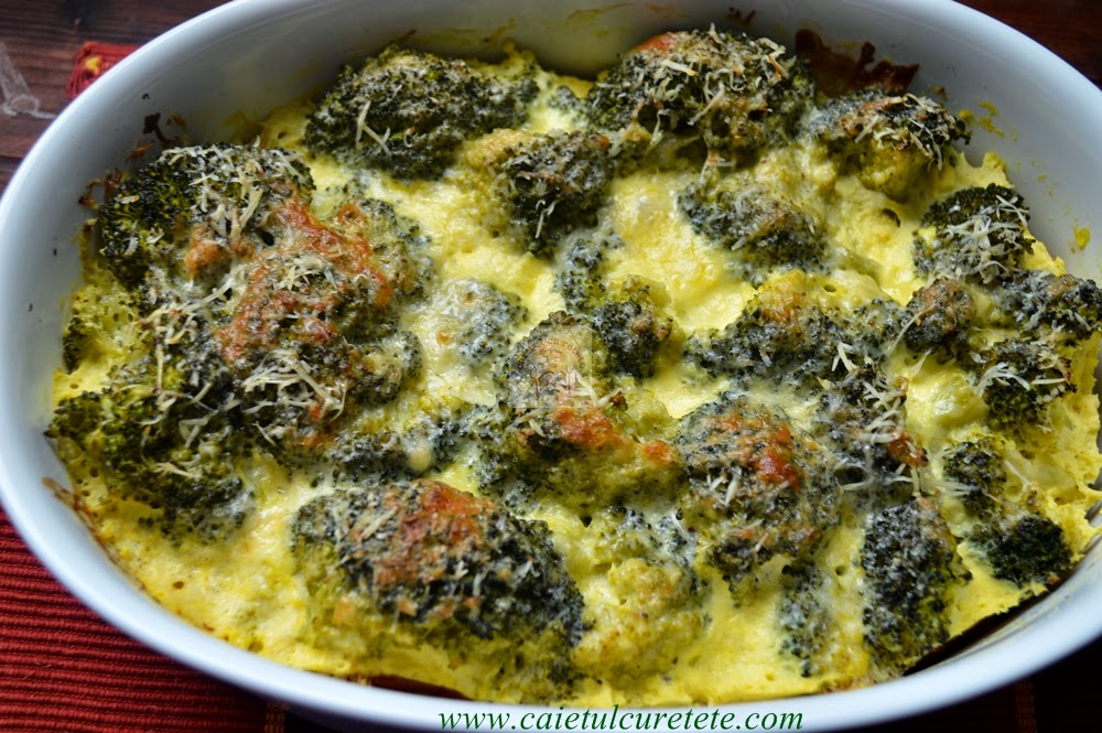 Broccoli gratinat CAIETUL CU RETETE