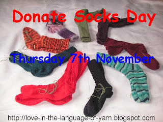 socks donations crocheting