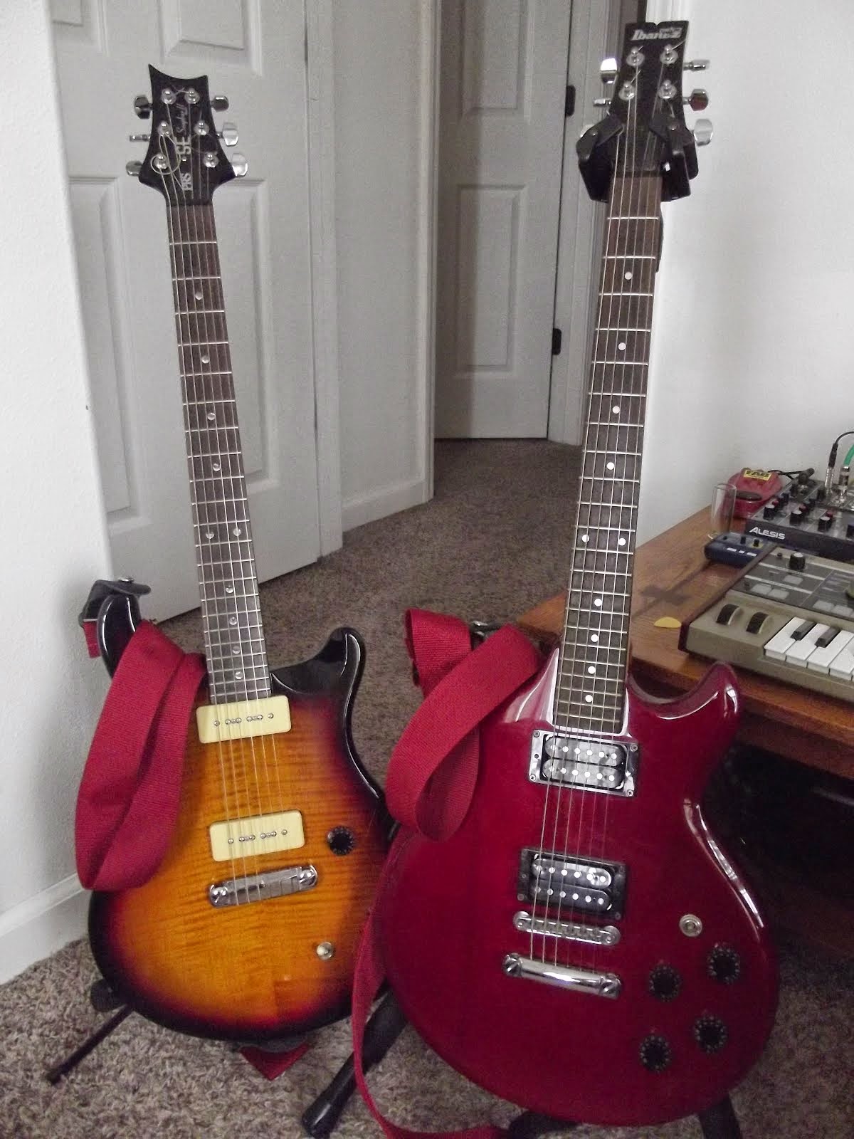 the guitars