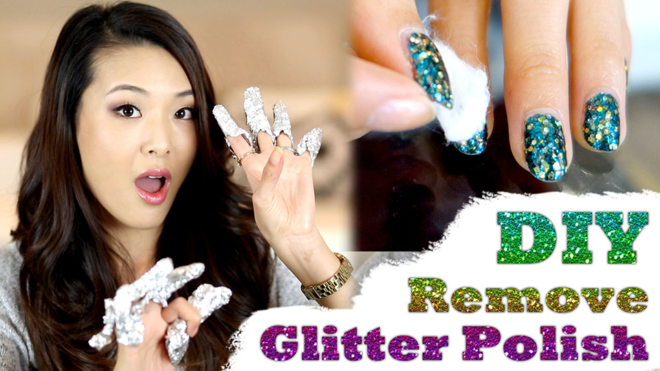DIY Remove Glitter Polish FAST & EASY!!! - From Head To Toe
