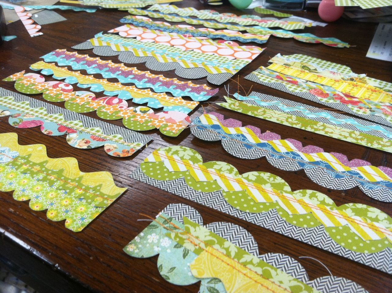 Mish Mash Border Die Cut Strips..