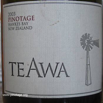 Te Awa 2003 Pinotage