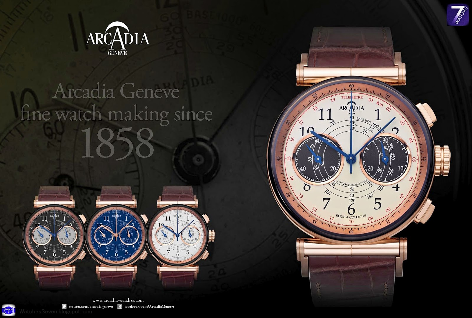 Watches 7 Arcadia Vintage 22 Gold Collection Limited Edition