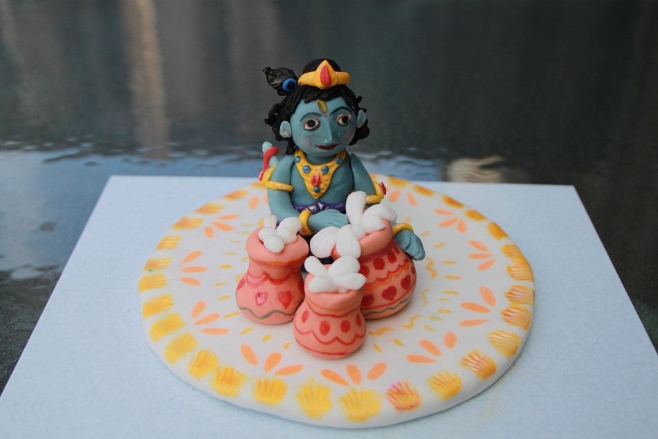 DHANYA S DELIGHTS: Baby Krishna Cake