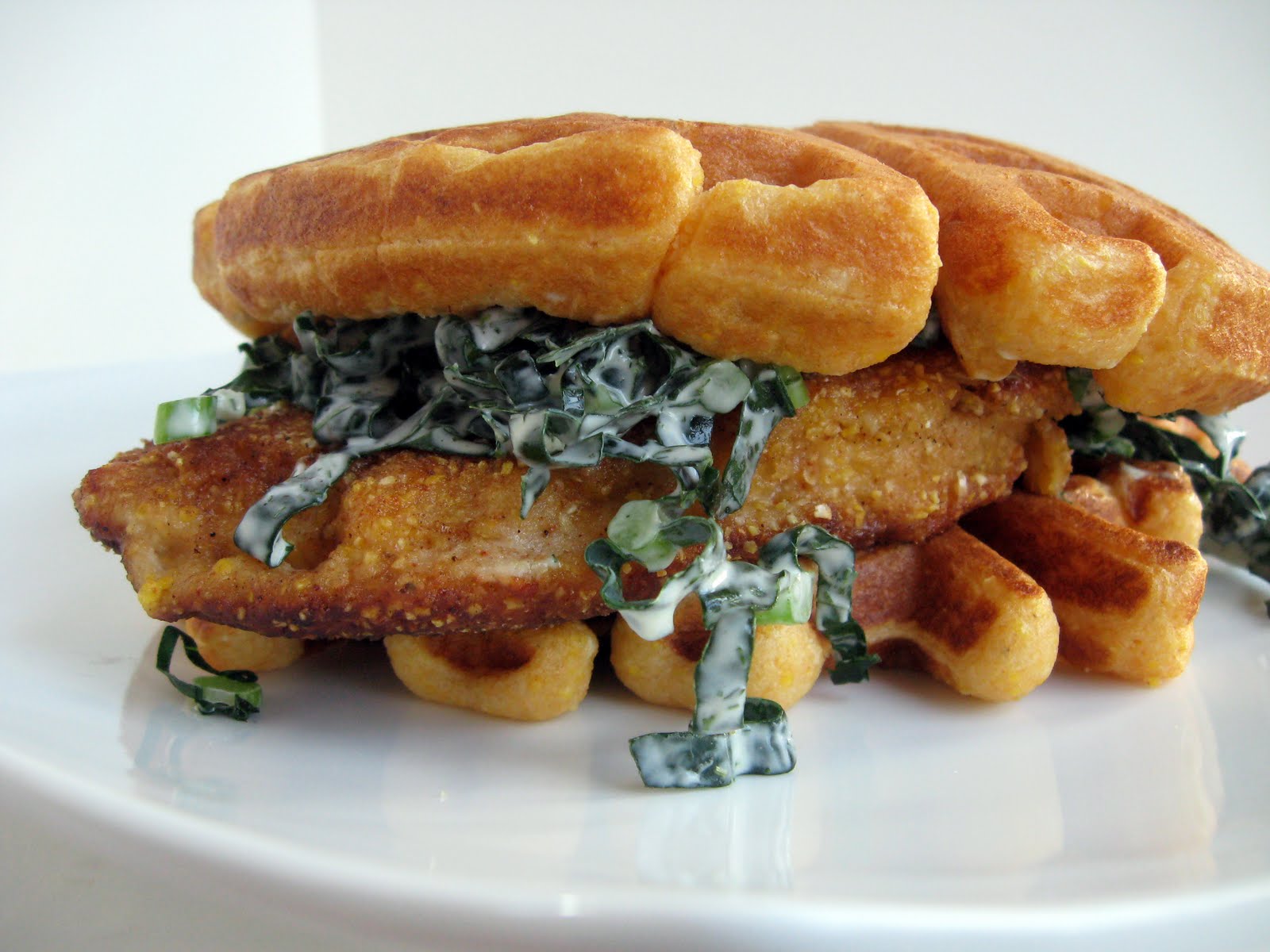 Burp! Soul Food Fusion Fried Chicken & Waffle Sandwich