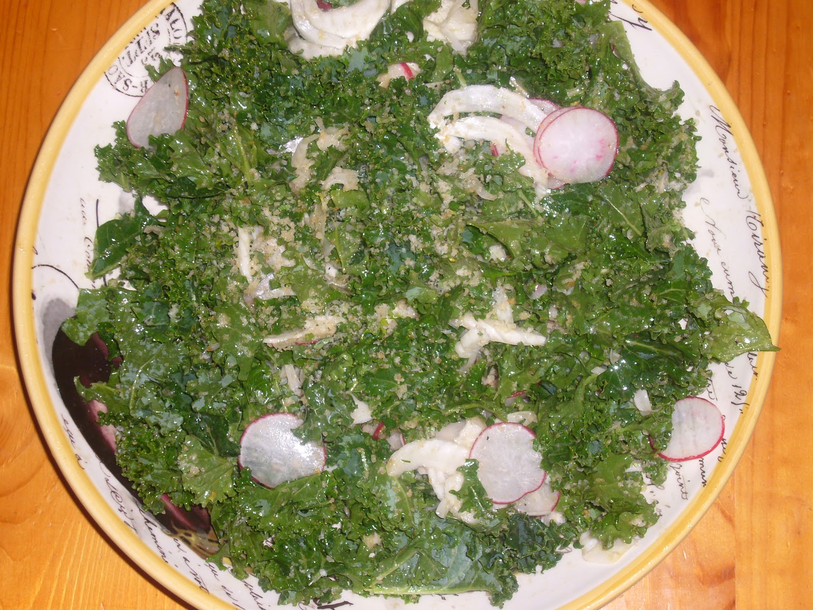 Kitchen Sink Diaries Kale, Fennel, Radish Salad