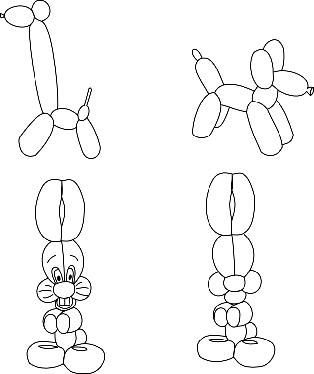 Beyond the Fringe Free Animal Balloons Digi