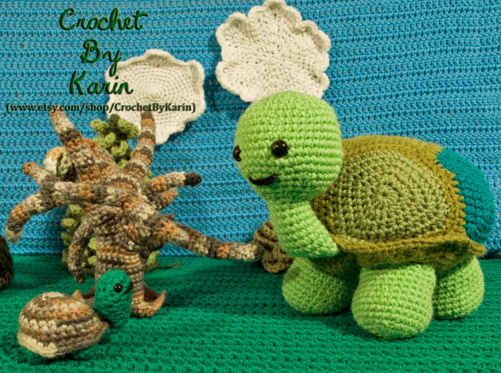 Вязание крючком черепахи 48