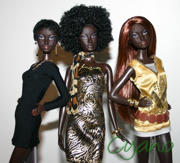 Cyano Barbie Dolls & Reroots Happy Black History Month