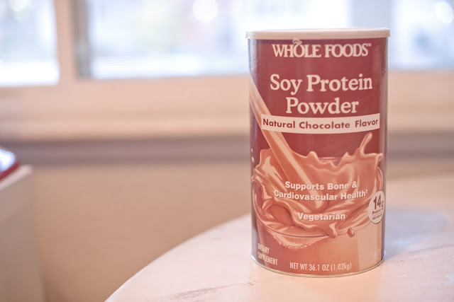 delicious soy protein powder from Whole Foods