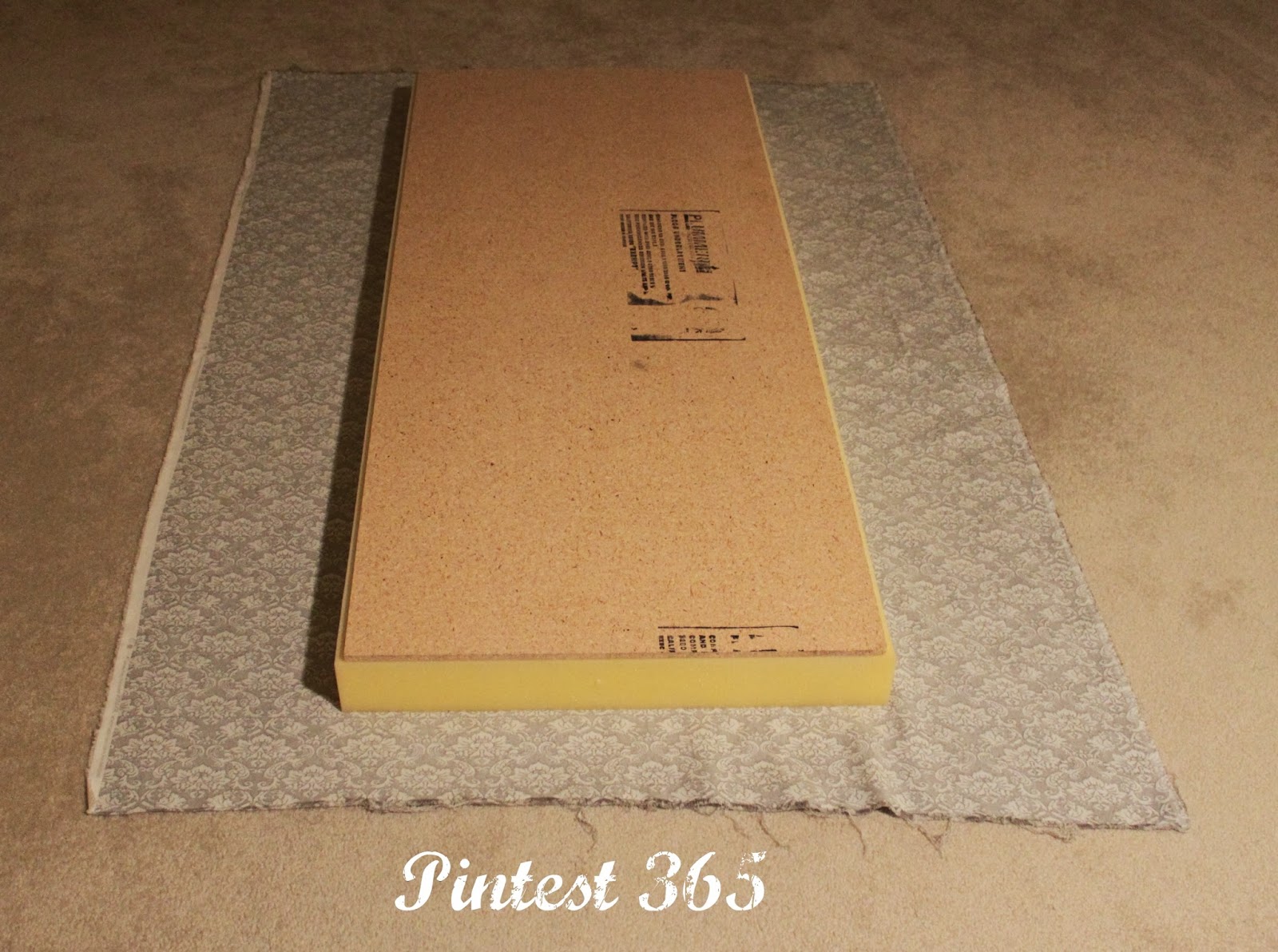 Pintest 365. Day 42 Upholstering a Bench Cushion (success).