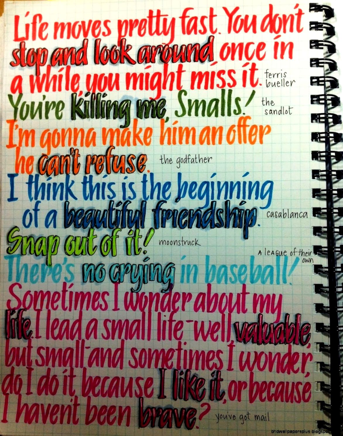 Life Quotes From Movies Life Quotes From Movies