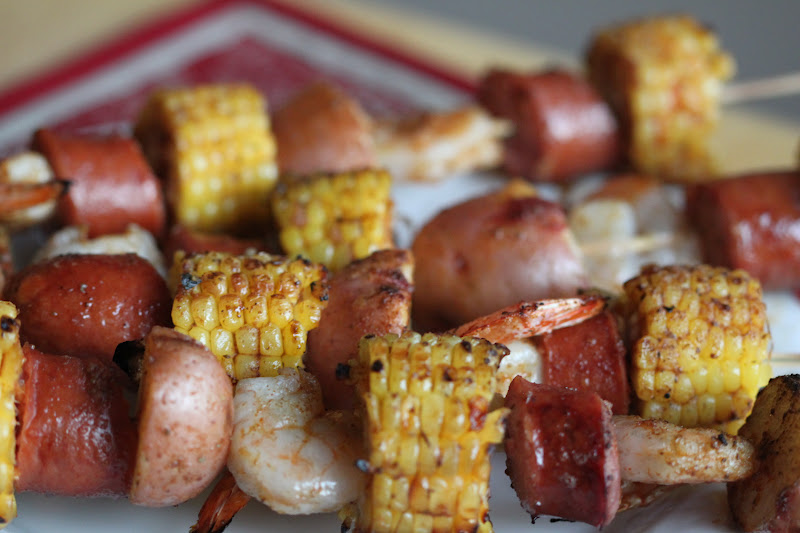 Tortillas And Honey Shrimp Boil Kabobs Kabob Week Day 5