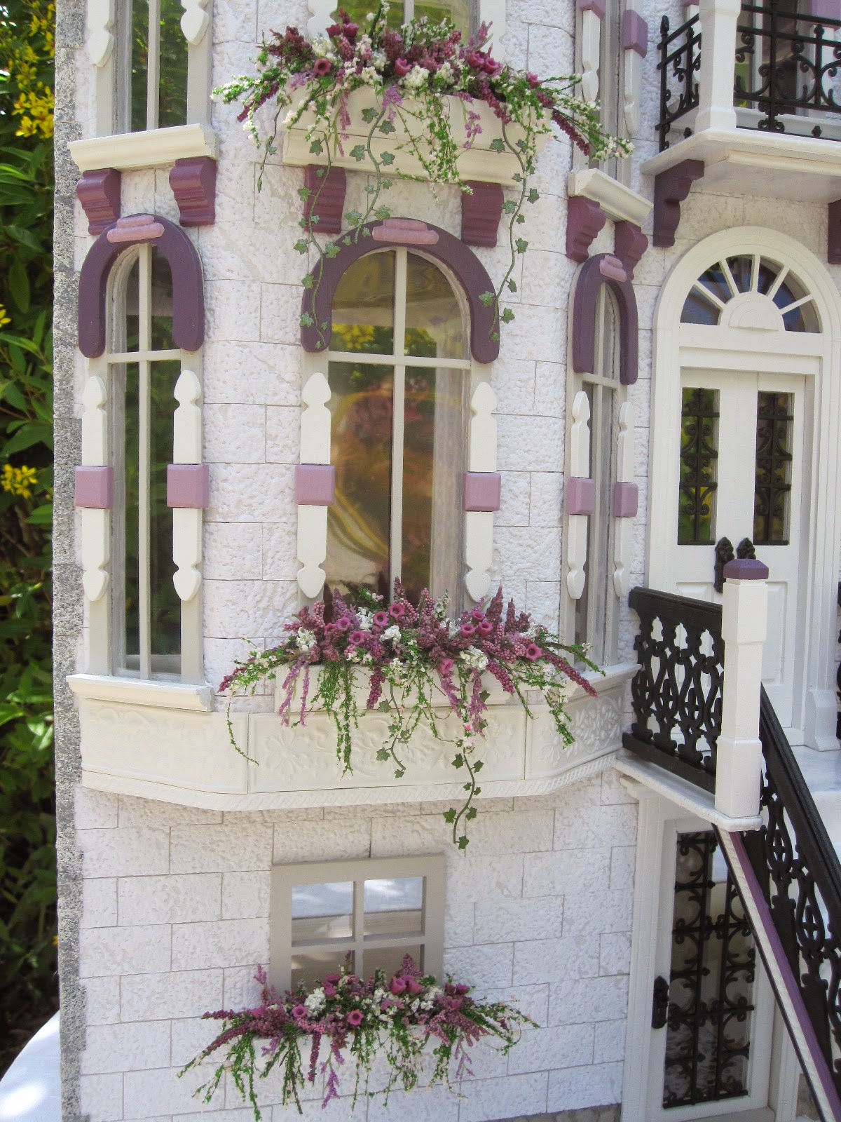 Dollhouses by Robin Carey "The Orchid House" Dollhouse with Shops