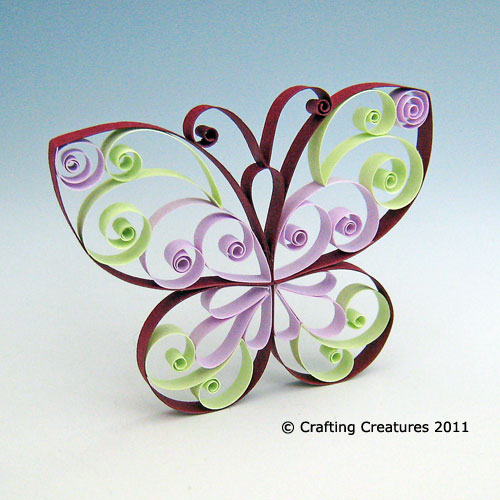 Paper Zen Butterfly Quilling Pattern / Tutorial
