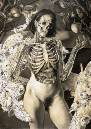 michael reedy anatomias interiores cortadas pinturas ilustrações nsfw