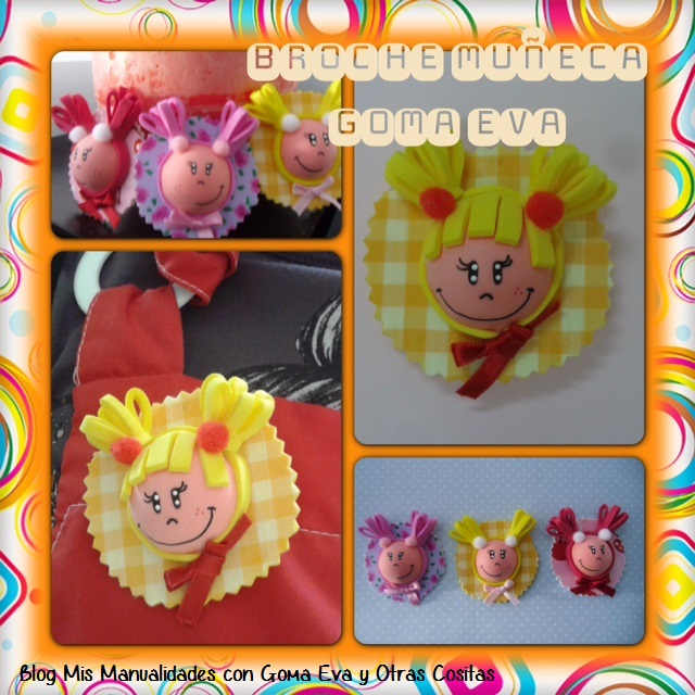mis manualidades con goma y otras cositas broche carita de goma mis manualidades con goma y otras cositas broche carita de goma