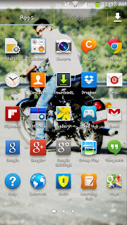 Samsung Galaxy Note II running Android 4.3