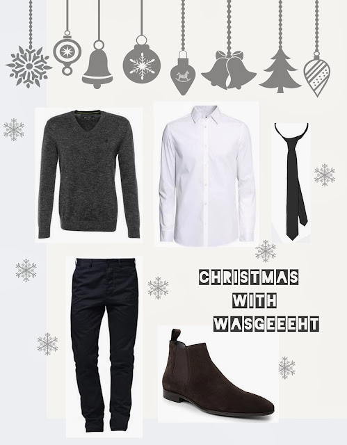Weihnachten Herren Stil Outfit Look Christmas Männer Weihnachten Herren Stil Outfit Look Christmas Männer