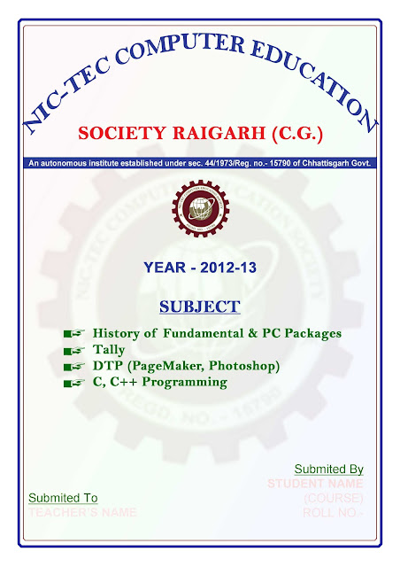 front page project design