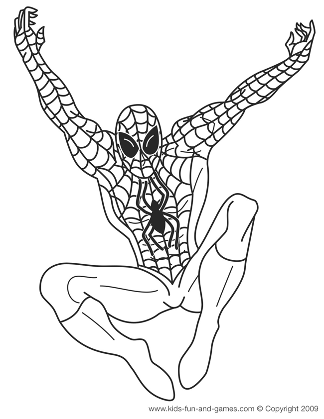 Super Hero Spiderman Coloring Pages | Kids Coloring Pages