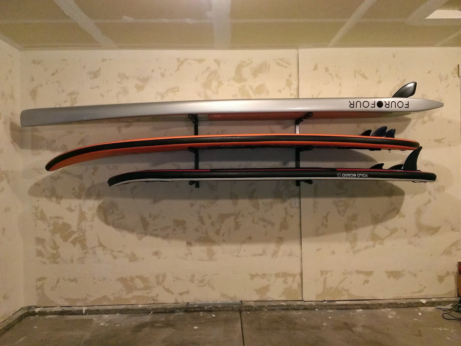 StoreYourBoard Blog Paddleboard Garage Wall Rack Triple SUP Storage