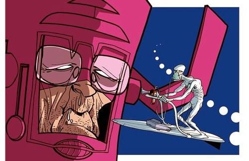 08-Fantastic-4-Silver-Surfer-Donald-Soffritti-Cartoon-Cartoonist-Superheroes-in-Old-Age-www-designstack-co