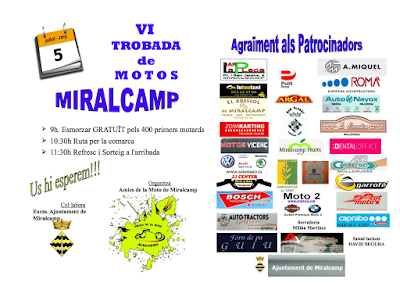 Sisena Trobada de Motos de Miralcamp