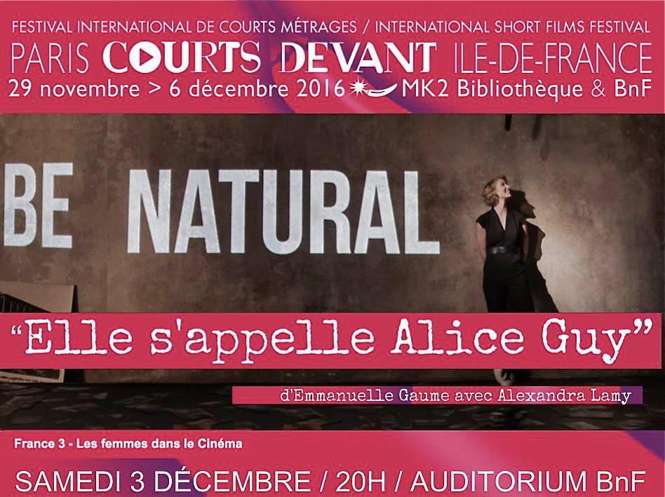 "Elle s'appelle ALICE GUY" d'Emmanuelle Gaume avec Alexandra Lamy