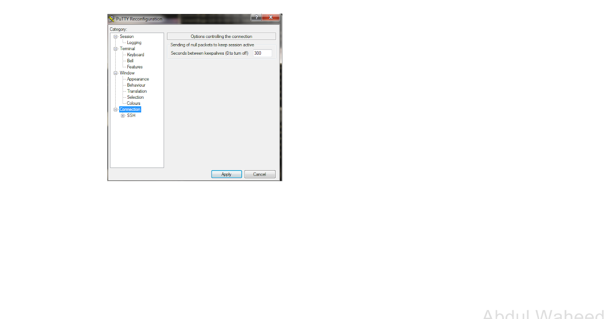 Tech Blog How to configure session timeout for putty
