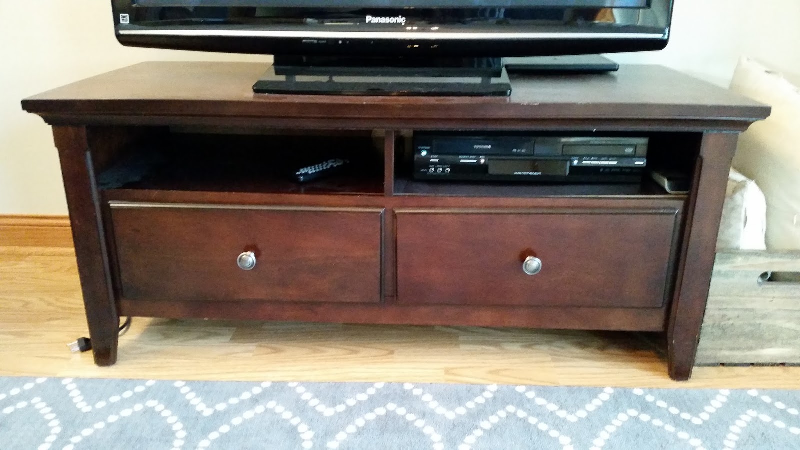 DIY Rustic Coffee Table and TV Stand Makeover Signed by Soden