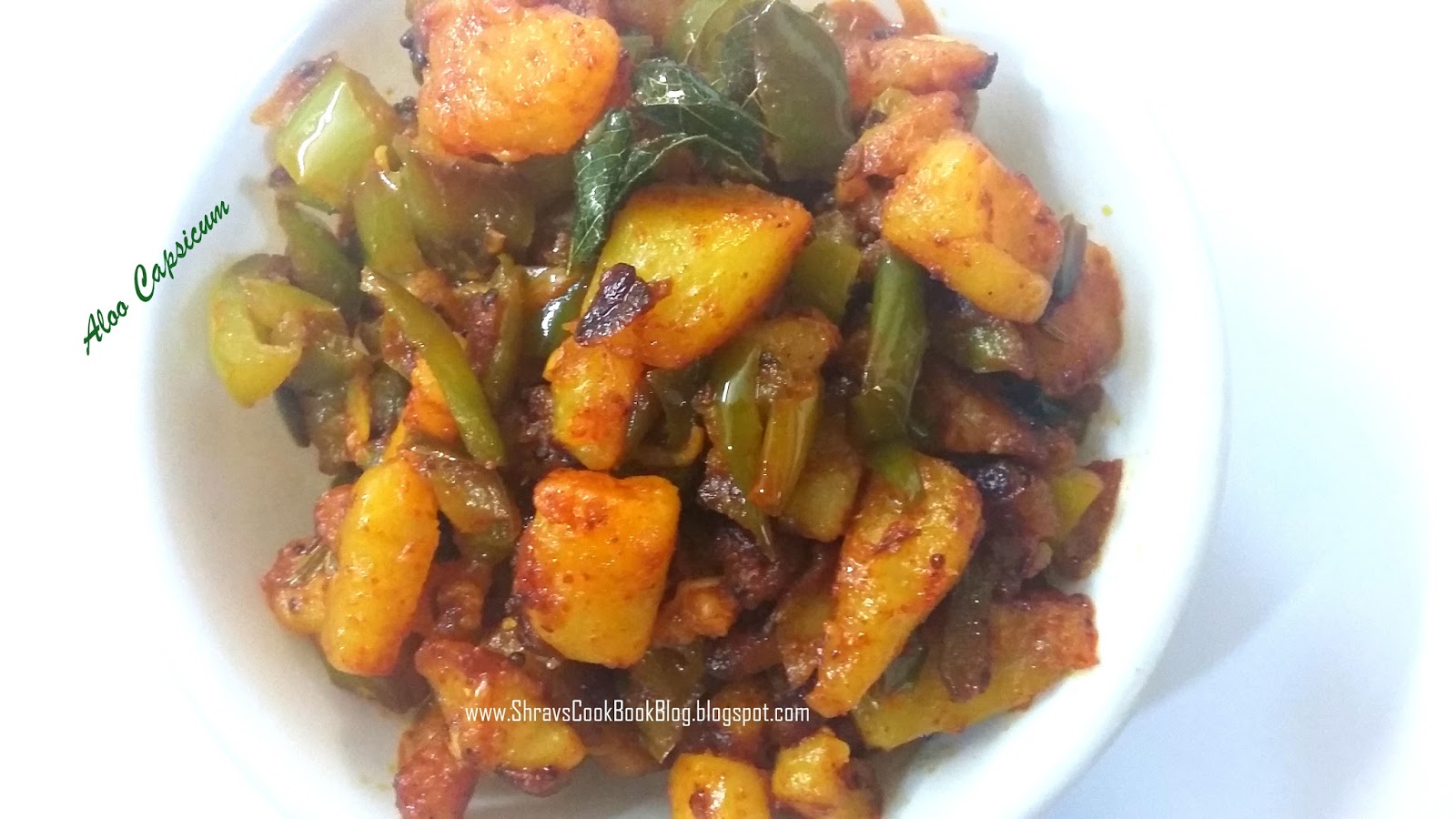 healthy recipes Capsicum Aloo Recipe Potato Capsicum Sabzi for Chapati