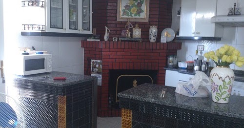 Diseño de una cocina americana con chimenea ~ Ideas de interiorismo y