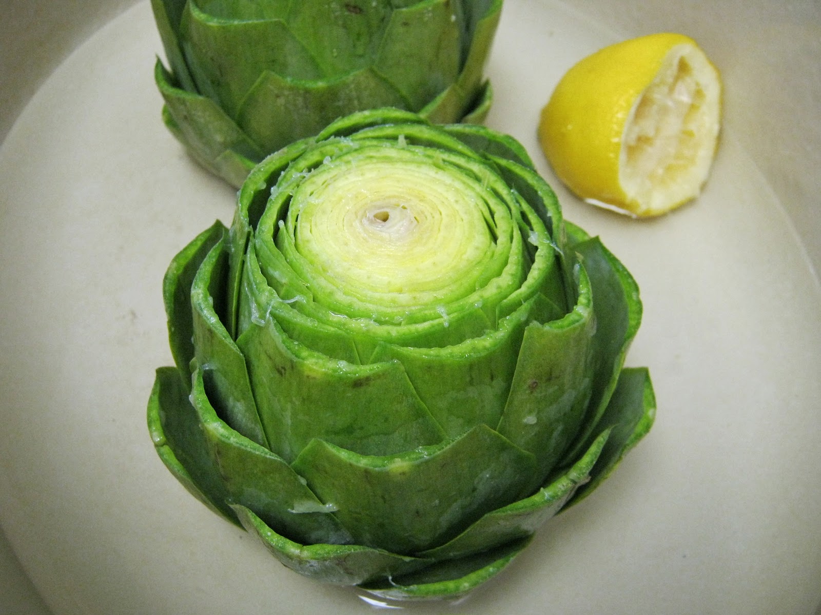Sarah's Culinary Adventure Steamed Artichokes with Lemon and Garlic