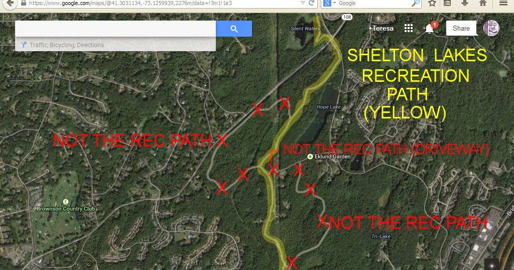 Shelton Trails Committee Google Maps Can't Get Shelton Right