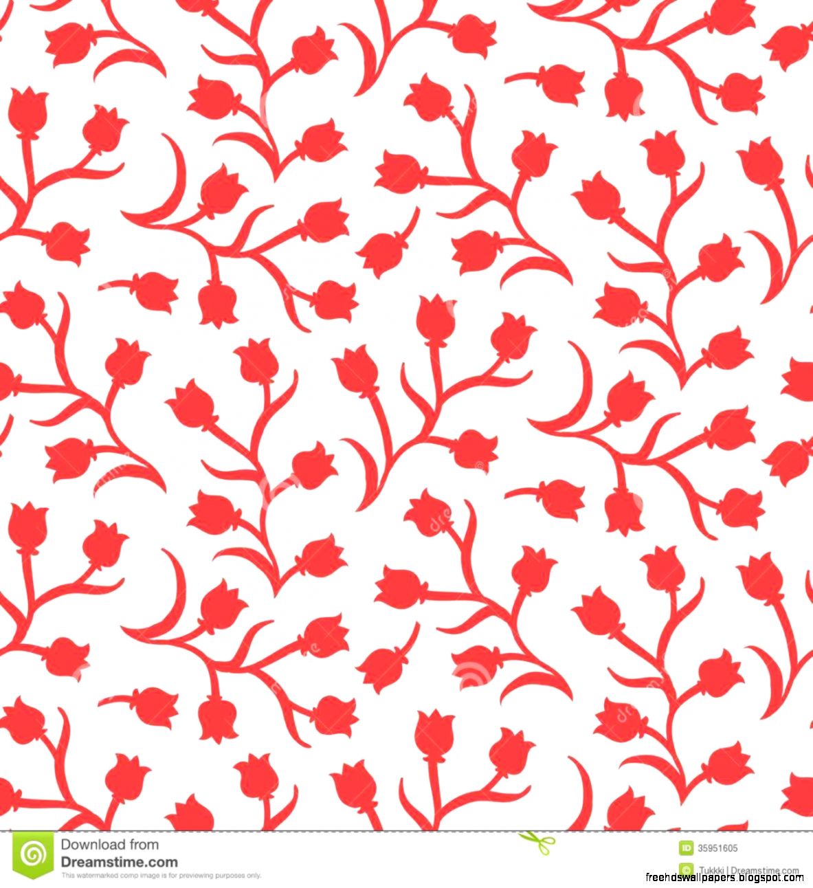 Ditsy Fl Pattern With Small Red Tulips Royalty Free Stock Ditsy Fl Pattern With Small Red Tulips Royalty Free Stock