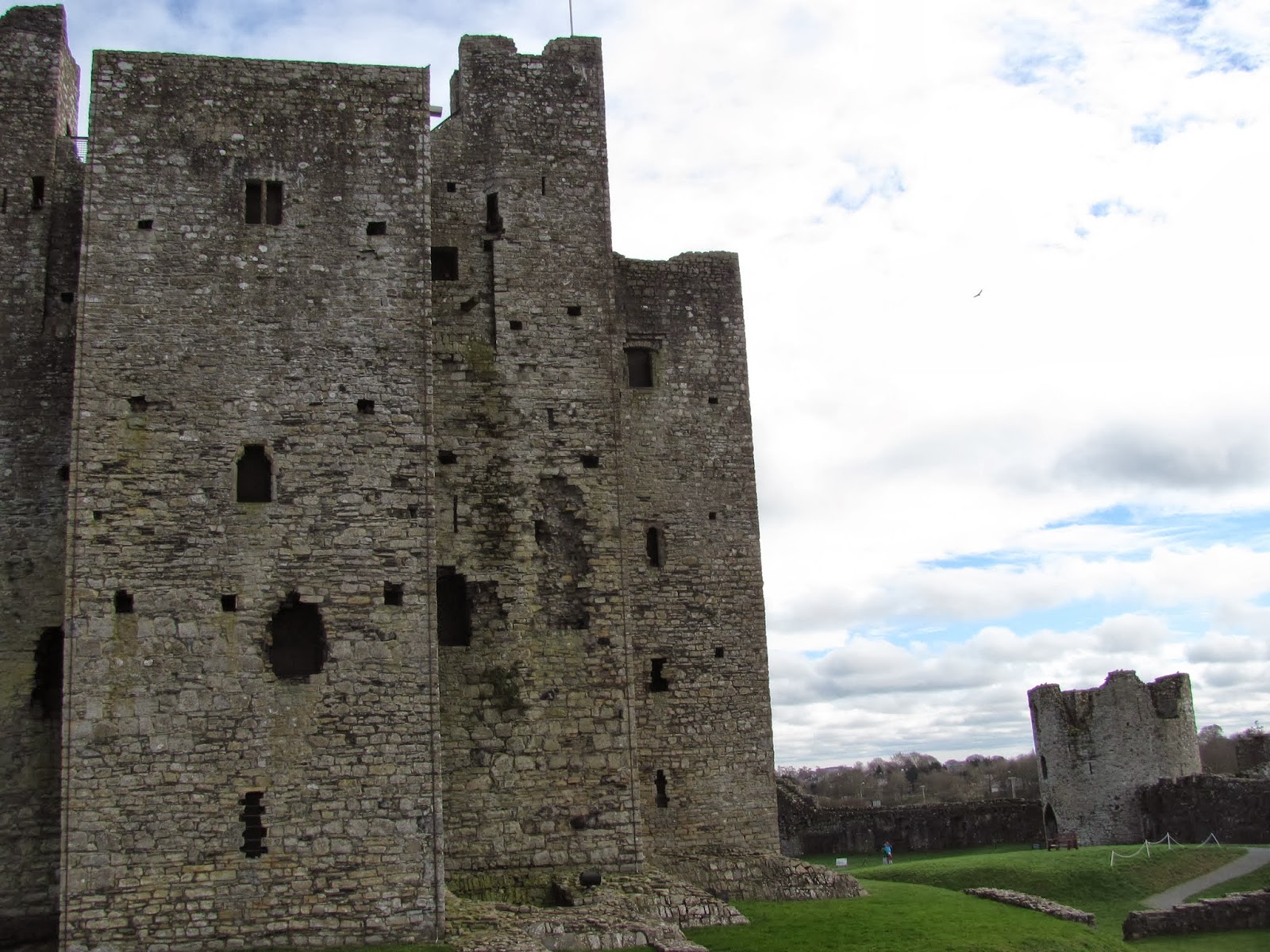 Angled Batter Walls Angled Batter Walls at Trim Castle, Trim, Ireland