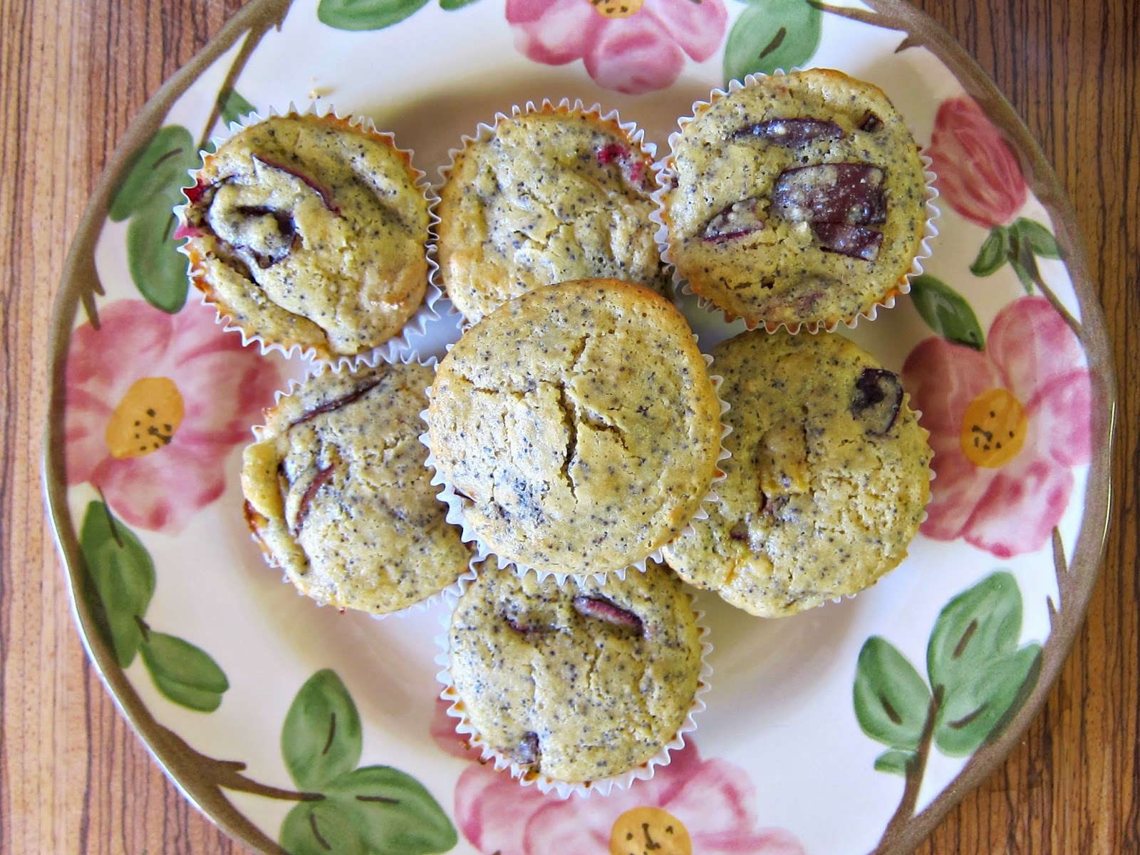 Banana Wonder Plum and Poppy Seed Muffins (Gluten Free!)