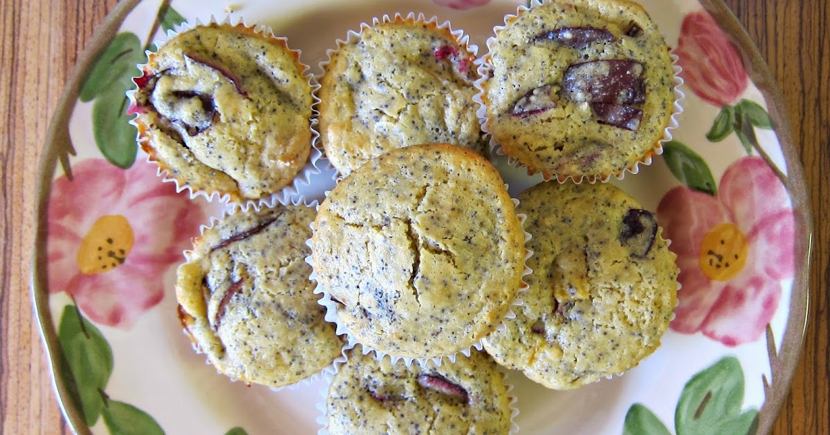 Banana Wonder Plum and Poppy Seed Muffins (Gluten Free!)