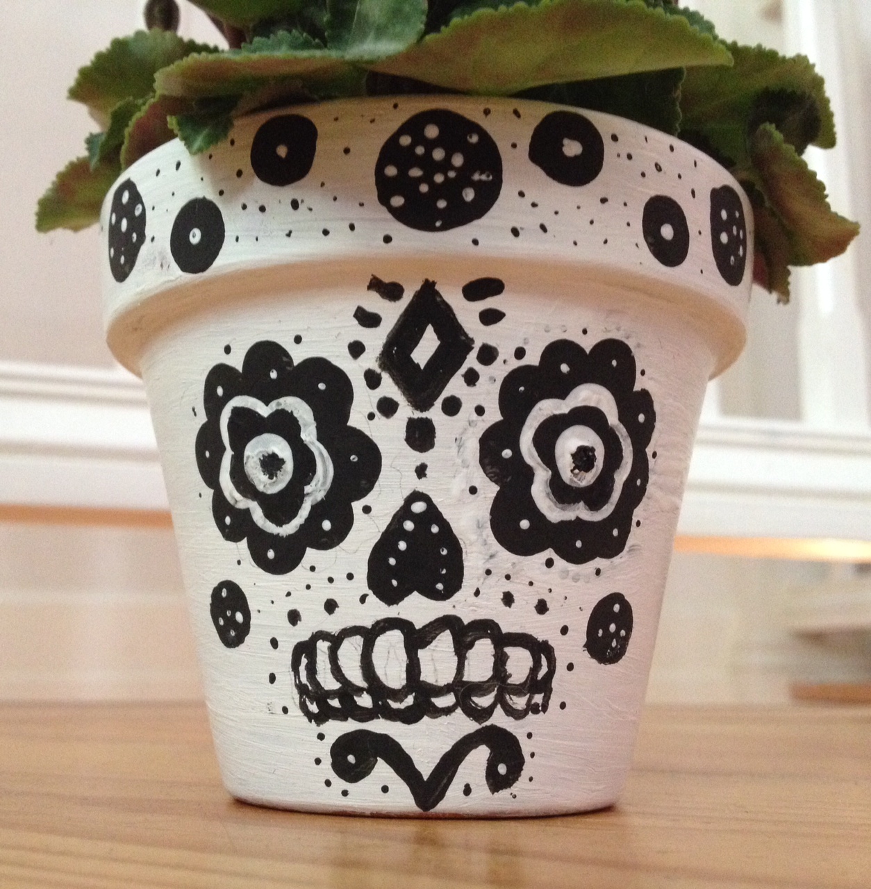 Sugar Skull Flower Pots