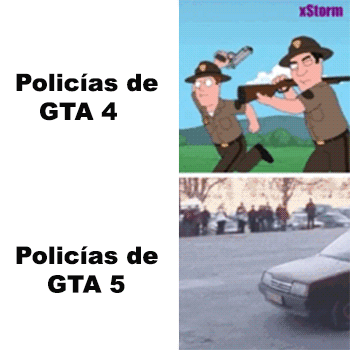 Policias diferencia GTA