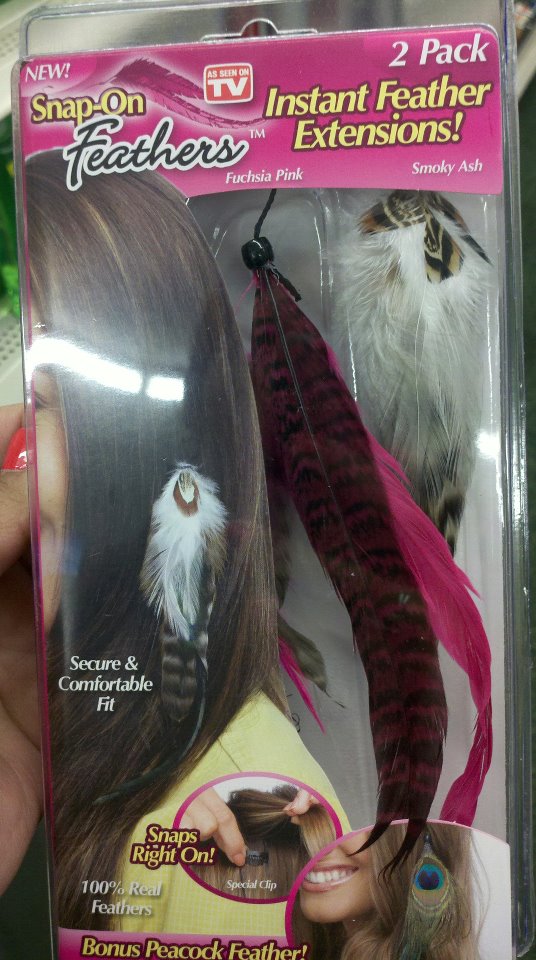 Shannon's Eye on Beauty SPOTTED SnapOn Feathers Dollar Tree