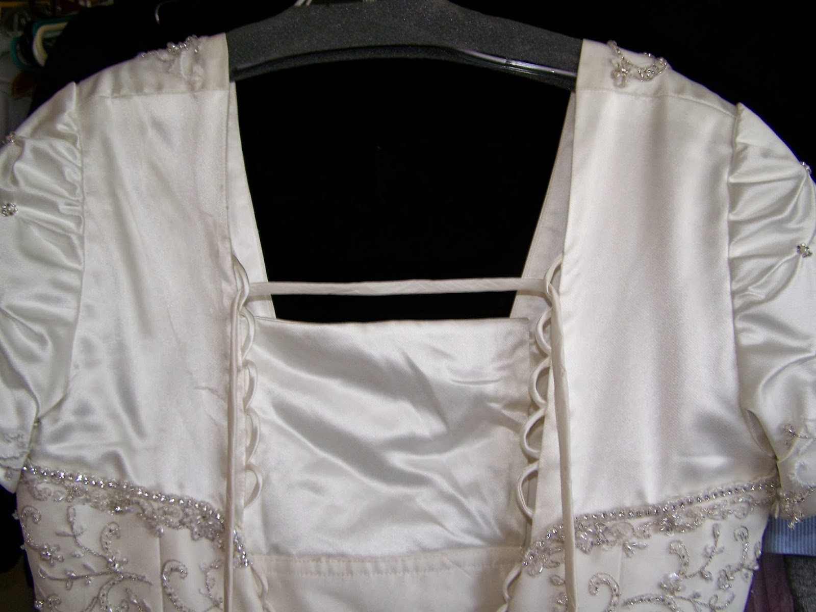 sewcreatelive Altering a Wedding dressAdding Shoulders and Sleeves