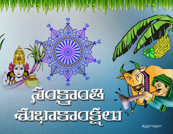 Sankranti 2015 Telugu Greeting for this new year - D i g g I m a g e